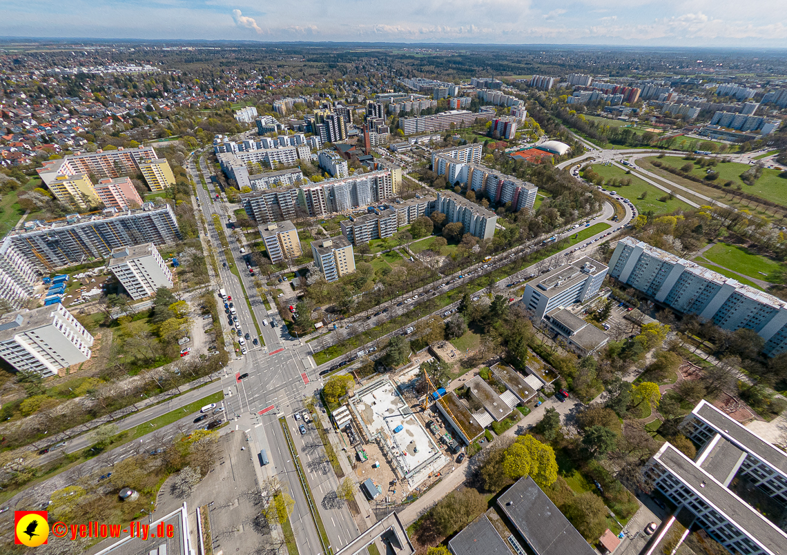 21.04.2023 - Baustelle der Großsanierung Kurt-Eisner-Straße in Neuperlach